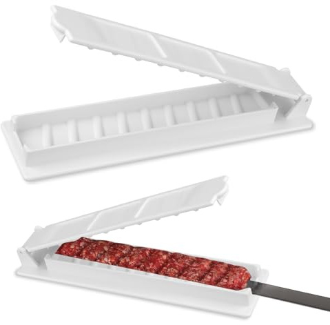 Presse à kebab, machine à kabab avec plastique, moule manuel réutilisable facile à kabob, parfait pour les barbecues et les activités de plein air