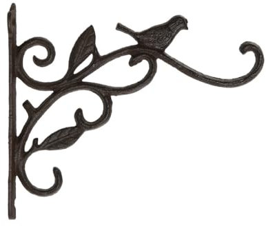 Home ESPRIT Support Mural pour Suspendre des Pots de Fleurs en Fer 22,5 x 3,5 x 19 cm
