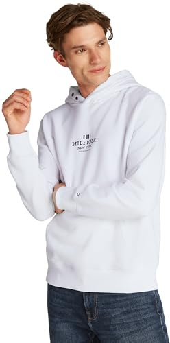 Tommy Hilfiger herrtröja huvtröja, Vitt, M