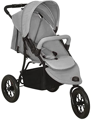 Homgoday Zwillingskinderwagen aus Stahl, Möbel für Innen und Außen, Haus Wohnzimmer Dekor