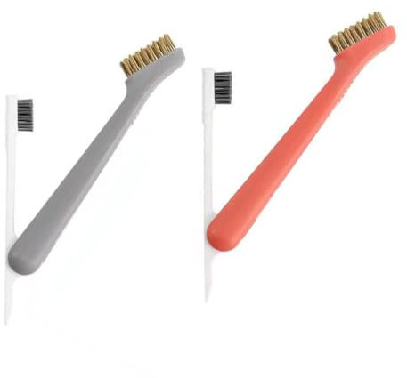 Beaupretty 2pcs Rotary Wire Brush Cleaning for Kitchen Stove Bendable Multifunctional Brush for Grease Degreaser