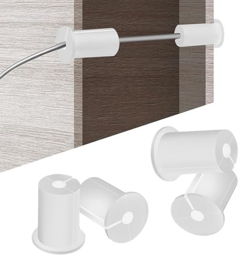 4Pcs Starlink Cable Routing Kit for 1-Inch Wall Holes, Wall Grommets for Cables, Wall Cable Pass Through of Starlink Accessories, Wall Hole Cover for Easy Installation of Ethernet Cables (White)