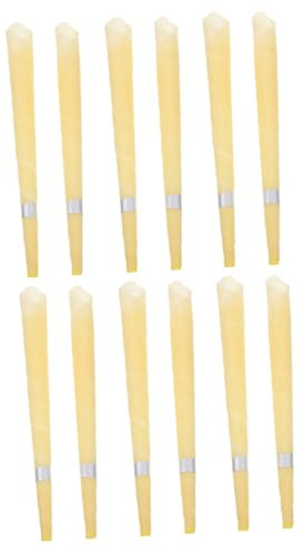 IWOWHERO 12piezas Vela De Oreja De Cera Natural Práctica y Liviana Para Limpieza De Oídos Efecto Relajante y Reducción De Tinnitus Para Uso Diario