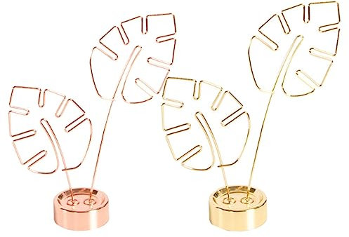 DIYEAH 2stücke Memo Clip Halter Ständer Aus Edelstahl Kompakte Bilderklemme Für Schreibtischdekoration Wiederverwendbarer Fotoclip Für Kleine Fotoklemme Und Party-dekoration