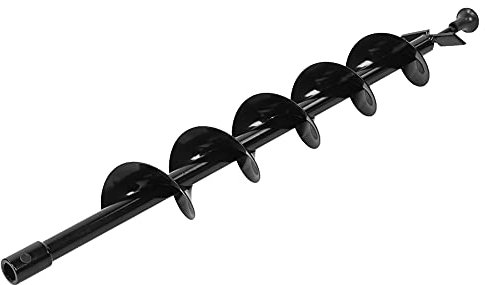Auger Drill Bit, Earth Auger Drill Bit Garden Auger Drill Bit Drill Augers for Digging Holes Garden Planting Post Hole Digger for Drill Rapid Bedding Digging 100x800mm Single Blade