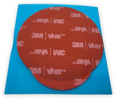 3M 60mm Durchmesser (10 Stück) VHB 5952 Klebepads – Schwarz – 1,1mm Dick – Extra Starkes Montage-Pad für Pulverbeschichtung & Lack