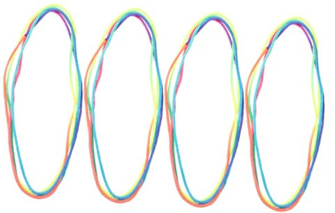 ERINGOGO 4pcs Rainbow Cats Cradle String Toy for Kids 1.6m Finger Rope Game Set Children’s Party Playthings Hand String Toys