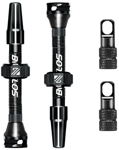 AEYINO Presta Tubeless Valve Stem Durable Aluminum 40/44/55/60/80/100mm | Kit with Valve Core Removal Tool for MTB / Road Mountain Gravel Bikes & Carbon Rims Black, Red, Blue, Orange, Purple, Silver