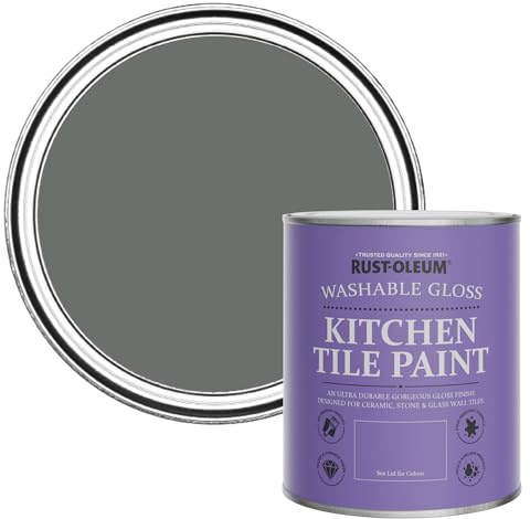 Rust-Oleum Water-Resistant Kitchen Tile Paint in Gloss Finish - Ouseburn 750ml
