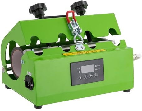 NIGORIY Presse à chaud 550 W 2,5 A - Presse à sublimation 0-200 °C - Presse à chaleur tumbler 0-999s - Capacité 0,26-0,7 l avec LED - Convient pour un diamètre de 7,2 à 8,5 cm
