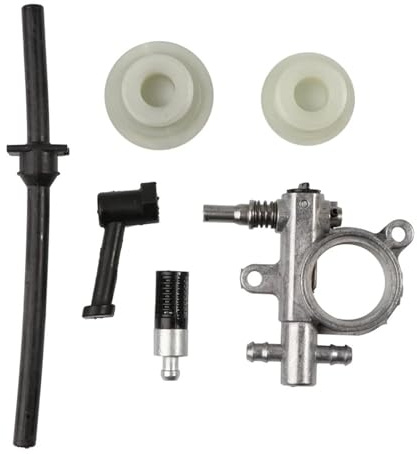 UYTGFO Compatible con motosierra de 25 cc y 2500, manguera, filtro de aceite, bomba de aceite sinfín.