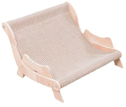 KESOTO Hamaca para Gatos, Muebles, Rascador, Cama de Madera Y Artículos Elegantes para Mascotas, 50x47x30cm