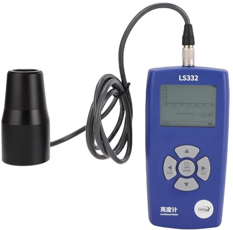 Spacnana Misuratore di Luminanza Digitale, Misurare la luminosità Fino a 1000000 CD/m2 con Sonde Intercambiabili 10 Mm 20 Mm, Misuratore di Luce