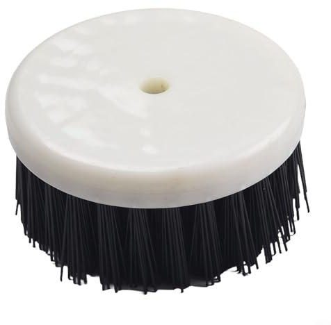 Weicher Bohrbürstenkopf 60 mm für die Reinigung von Autoteppichen, Stoff, Sofa, Leder, kompatibel mit Bohraufsätzen (schwarzer, harter Typ)