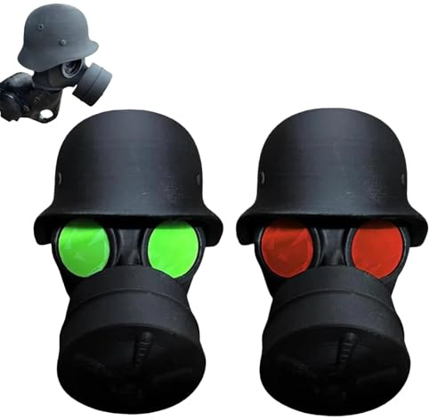 KIQAWEE Lustige Gasmaske, Anhängerkupplung Abdeckkappe, Nabenlager, Staubkappen, Schutzkappe für Anhängerkupplung, Universal Steckerkappen für Deichselanhänger