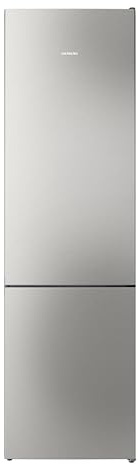 Siemens iQ300 Freistehende Kühl-Gefrier-Kombination 203 x 60 cm, KG39NVICG, 260 L Kühlen & 103 L Gefrieren, Total noFrost, Nahtlose Platzierung, hyperFresh Technologie, LED-Beleuchtung, Edelstahl