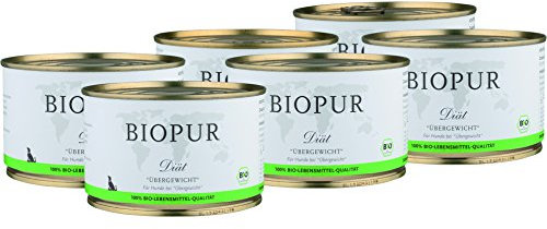Bio Diät-Hundefutter bei Übergewicht für Hunde 6x400g