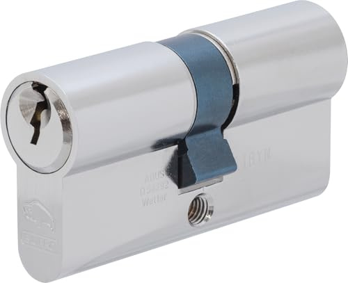 ABUS Profilzylinder EC550 - Sicherheitsschloss, Einbruchschutz, Silber | Robuster Schließzylinder aus Metall für hohe Langlebigkeit – ideal für Haus- und Wohnungstüren