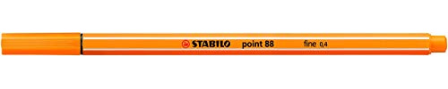 STABILO point 88, Fineliner 0,4 mm – Box von 10 Stifte - Orange