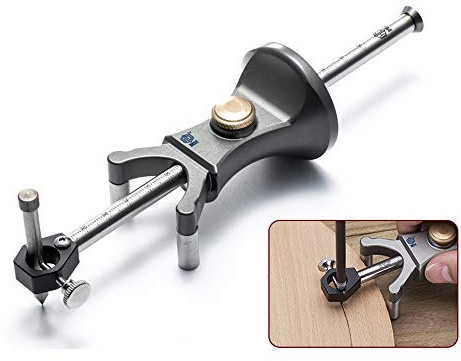 VISLONE Wood Scribe Tool Wheel Marking Gauge woodworking tool set 180 MM Sliding Mark Scraper Adjustable Precision Linear Arc Dual-purpose Scriber Parallel Line Drawing Tool