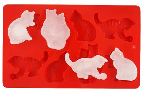 LYWUU Silikon-Eiswürfelformen in Katzenform, Gelee, Kekse, Schokolade, Süßigkeiten oder Gelatine-Einstellung