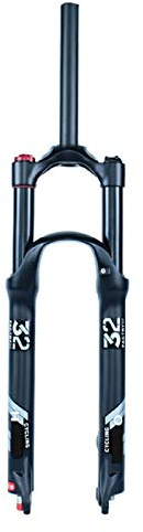 VPPV 27,5 29 Pollici Forcella per Mountain Bike, Tubo Dritto 1-1/8 Ammortizzatore Bicicletta MTB Forche a Gas Corsa 120 mm (Colore : Shoulder Lock-A, Size : 27.5 inch)
