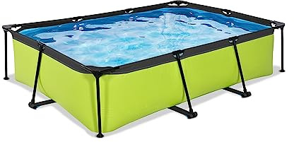 EXIT Piscina lime, 300 x 200 x 65 cm, piscina per la famiglia, per esterni, pompa filtrante inclusa