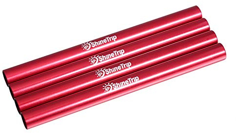 Attelle de réparation de poteau de tente, 4 pièces en alliage d'aluminium outil de Tube de réparation de poteau de tente accessoires de Camping pour diamètre 7.9-8.5mm