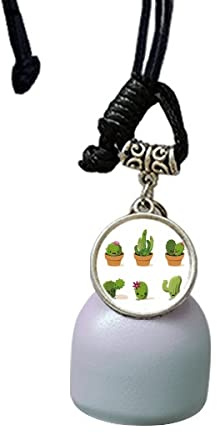 comp Cactus Suculentas Ilustración En Macetas De Viento Campana Colgante De Coche