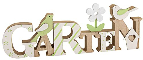 Riffelmacher Holz Dekoschriftzug Garten 26 cm | 08055 Sommerdekoration