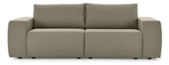 LOOKS by Wolfgang Joop Looks II Designer Bigsofa, Sofa, Polstersofa, Schlamm, 242x89x70 cm