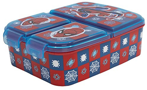 Stor BOÎTE À LUNCH MULTI-COMPARTIMENTS | SPIDERMAN ARACHNID GRID