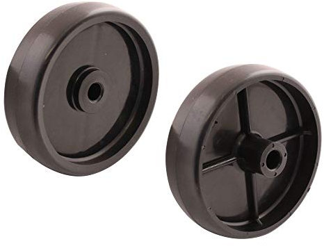 SECURA 2x Roue d'appui (plate) compatible avec MTD Smart RG 145 13IM76KG600 Tracteur de pelouse