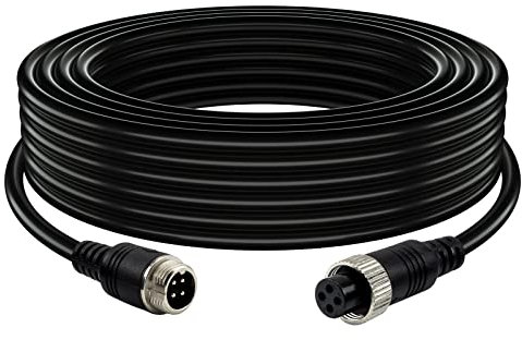 Lonlonty Rückfahrkamera für LKWs, 12 V, CCD, IR-Nachtsicht, Rückfahrkamera mit 15m 4-poligem Kabel für Bus, LKW, Auto