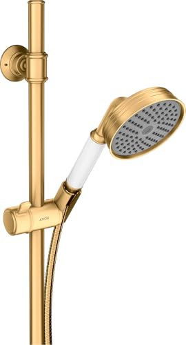 Hansgrohe Axor Ensemble de douche Montreux 0,90 m, douchette à main 100 1 jet Classic, Coloris: laiton brossé