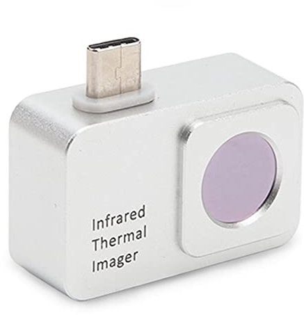 Caméra thermique, caméra d'imagerie thermique pour Android, imageur thermique étanche IP54, détecteur infrarouge industriel à port USB C, plage de température de -15 ℃ ~ 600 ℃, prise en charge de l'