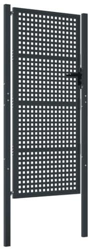 vidaXL Garden Gate Anthracite - Secure, Durable and Straightforward Installation Steel Gate for Patio, Terrace, or Garden Entrances