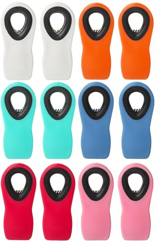 Mr. Pen Magnetic Bag Clips - 12 Pack Assorted Colors, Chip Clips for Food Packages, Fridge