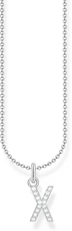 THOMAS SABO Halskette Buchstabe 925 Sterling Silber mit Zirkonia KE2240 - KE2265