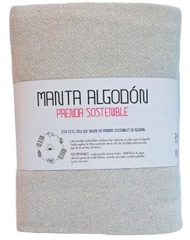 Genérico Manta algodón para sofá y Cama Modelo Lisa (Gris, 230x240)