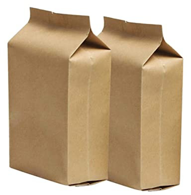 PAMINGONO 100St Kraft-Geschenktüte Kraftbeutel zur Aufbewahrung von Tee Sandwichtüten aus Papier braune Geschenktüte Standbeutel packbeutel packtasche Verschlussbeutel Seitenfaltenbeutel