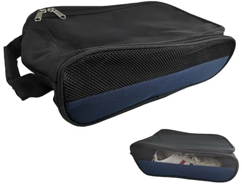Golfschuhtasche, Schuhtaschen für die Reise | Gepolsterte Reise-Schuhtasche | wasserdichte, belüftete Schuhtragetaschen mit Reißverschluss und Tragegriff Oben für Golf, Tennis, Fußball
