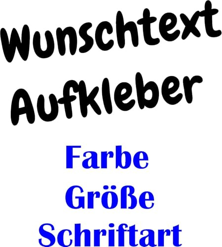 Aufkleber selbst gestalten Wunschtext - Buchstaben Auto Werbung individuell Motorrad Wunsch Name Sticker Schrift personalisiert Autoaufkleber, Wandtattoo Wandsticker Wunschaufkleber einzeilig