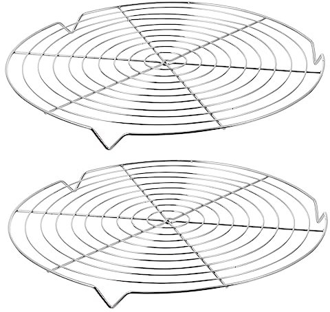 LIGIGWASH 2piezas Rejilla Enfriadora Rejilla De Secado Acero Inoxidable Soportes Enfriador De Galletas Regalos