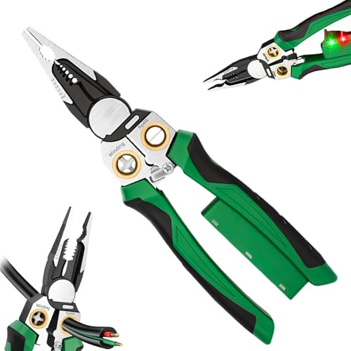 8 in 1 Wire Stripper with Voltage Tester, Electric Pliers, 2025 New Multi-function Electric Wire Stripping Tool for Cutting and Pulling Pliers, Electrician Repair Tool (1PC)