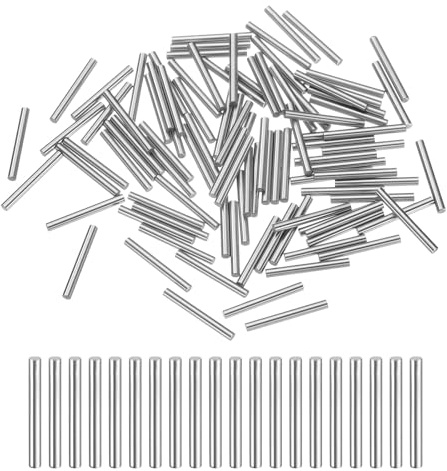 QUARKZMAN Zylinderstifte Rostfrei 1.5x14mm Spannstift, Silberton 100Stück | Passstift Metallstifte Metallstifte, Dübelstifte Bolzen Metall für DIY, Möbel, Bastelprojekte