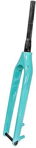 Forcella anteriore per MTB in fibra di carbonio 29, freno a disco, perno passante 15x110 mm, forcella anteriore per bicicletta, tubo conico senza filettatura da 1-1/8, forcella per mountain bike (co