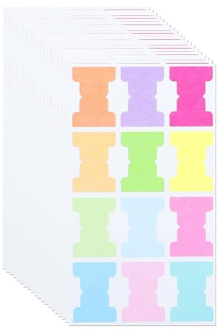 WYAN 240 piezas Separadores de Índices, Marcadores Adhesivos, 24 x 17mm, Marcador de Páginas, para libros, notas y clasificación de documentos (12 colores)