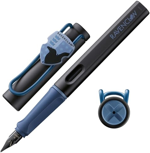 Lamy safari Harry Potter Ravenclaw™ Füller in Strichbreite M | Lamy Füller mit Wappen des Hauses - mit ergonomischen Griff – inkl. Tintenpatrone T10 blau – Rechtshänder
