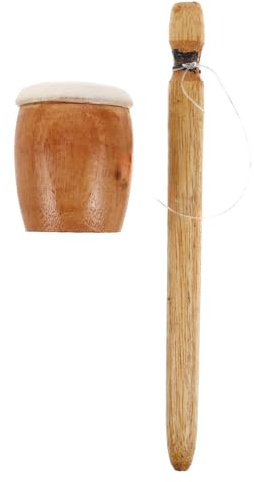 ZUNOXAZ Instrument de Percussion Grenouille Bois Fait Main Guiro Naturel avec Maillet Bois Musical Éducatif Sûr pour Garçon Fille Réaliste pour Éveil Sonore et Jeu Créatif